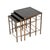 Metal Vintage Brass Nesting Tables, 1960, Set of 3 For Sale - Image 7 of 11
