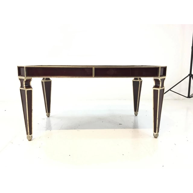 2010s Modern Wood and Aged Silver Cocktail Table By Henredon For Sale - Image 5 of 5