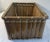 Vintage Bamboo Rectangular Basket For Sale - Image 4 of 6