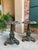 Late 19th Century Pair Antique French Round Side Table Grotto Rococo Cast Iron Plant Stand C1880 For Sale - Image 5 of 18