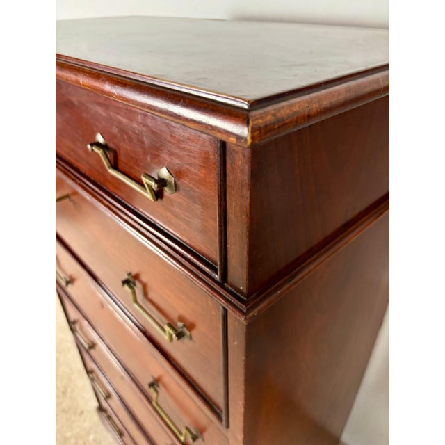 Mahogany Secretaire Chest of Drawers, Mid 20th Century For Sale - Image 15 of 16