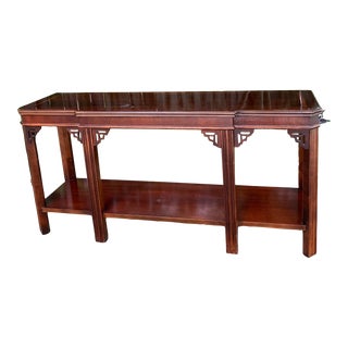 1970s Chinese Chippendale Console Table by Lane For Sale