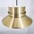 Metal Mid 20th Century Danish Modern Pendant Lamp Light Tiered Brass Fixture Denmark For Sale - Image 7 of 9