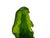 Asian 6.5" Lime Green Frosted Crystal Glass Bodhisattva Guanyin Figure For Sale - Image 3 of 11