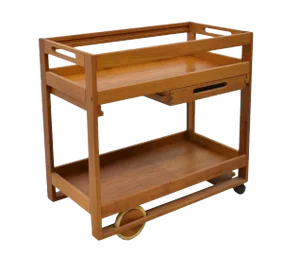 Danish Modern Server Trolley, Designed by Jens Quistgaard for Richard Nissen