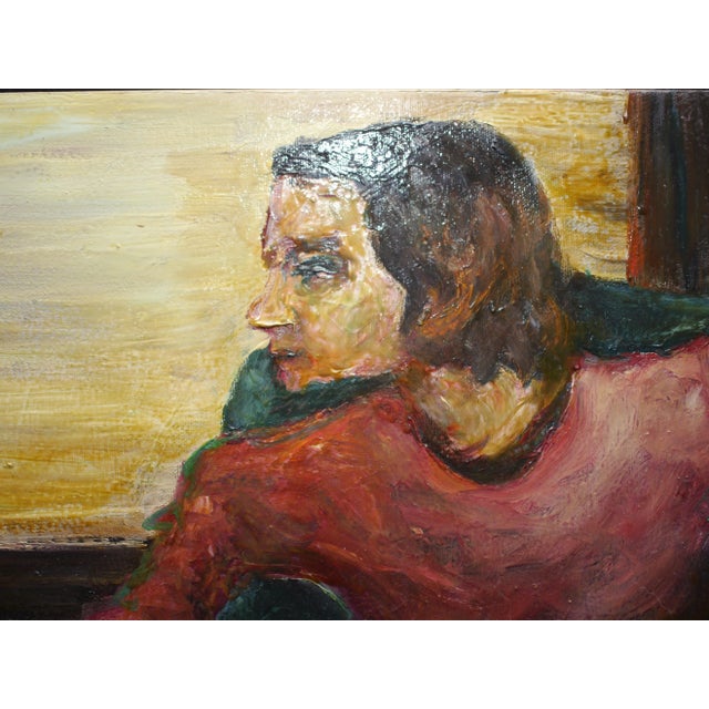 Beautiful Expressionist 19.75" x 15 5/8" Oil on Canvas by New York based artist David Padworny. Framed, Signed and Dated.