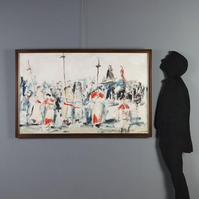 Oil on canvas mounted on hardboard. Signed and dated lower right. Title on the back. from the Campari corporate...