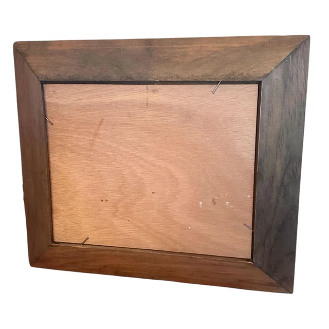 Mid 20th Century Vintage Oil on Board Harbor Scene Signed Markey For Sale - Image 5 of 5