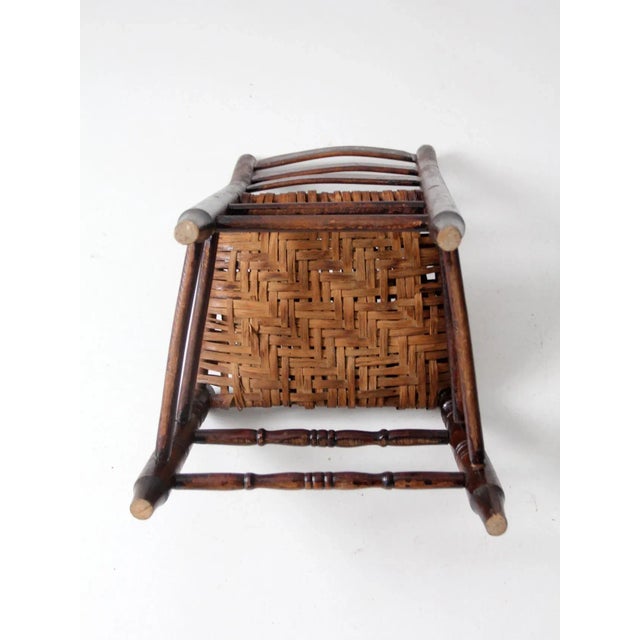 Antique Woven Seat Chair For Sale - Image 11 of 12