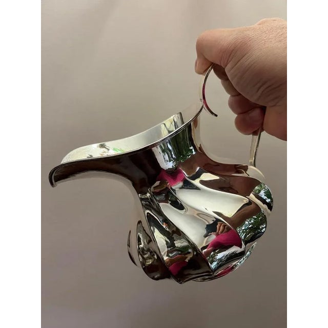 Torchon Handmade 800 Silver Jug, Italy, 1980s For Sale - Image 10 of 11