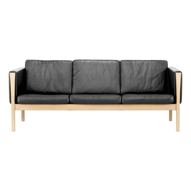 CH163 Sofa by Hans J. Wegner for Carl Hansen & Son, Denmark, 2010s For Sale