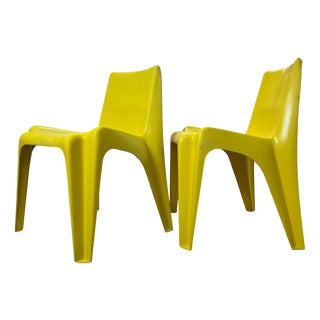 Yellow BA1171 Dining Room Chairs by Helmut Bätzner for Bofinger For Sale