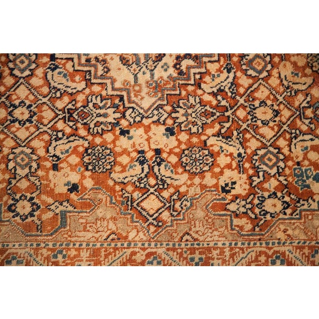 Textile Fine Antique Tabriz Area Rug - 4'4" x 5'10" For Sale - Image 7 of 17
