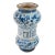 17th Century Italian Blue and White Majolica Maiolica Faience Albarello Drug Jar For Sale