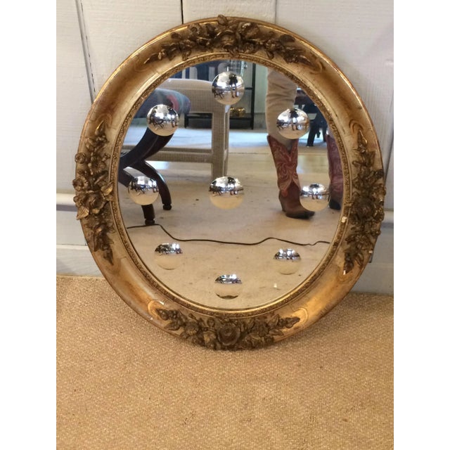 French Framed Oval Mirror For Sale - Image 13 of 13