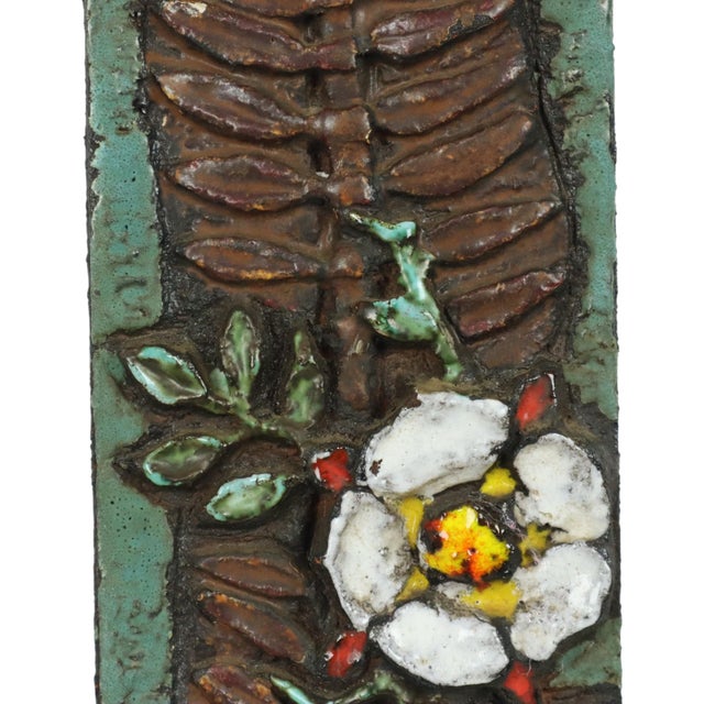 1960s Terracotta Wall Sculpture in the style of Ruscha, West Germany, 1960s For Sale - Image 5 of 15
