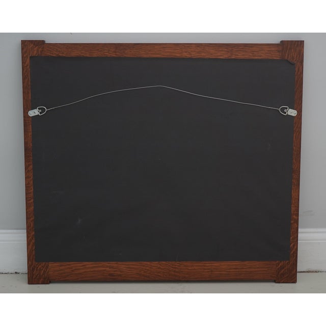 Brown Mission Oak Framed Lands End Framed & Matted Print For Sale - Image 8 of 8