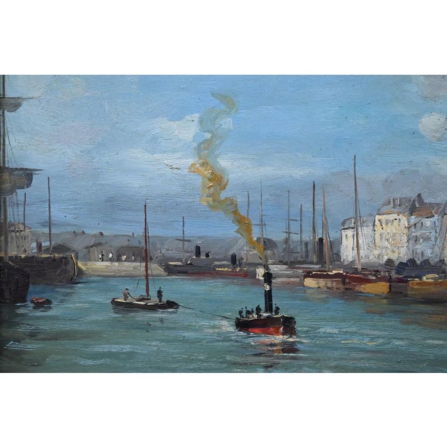 Nicoli, Port Scene, Oil on Canvas, 20th Century, Framed For Sale - Image 8 of 16
