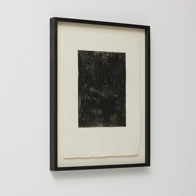 Enrico Della Torre, Black and White Abstract Composition, Engraving, 2016, Framed For Sale - Image 3 of 11