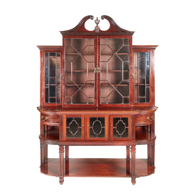 Antique Victorian Mahogany Display Cabinet, 1870 For Sale - Image 12 of 12