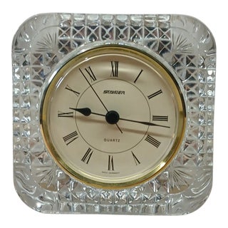 Vintage MCM Staiger Quartz Square Clock – W. Germany For Sale