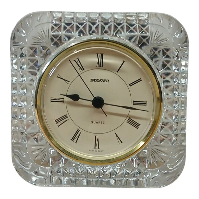Vintage MCM Staiger Quartz Square Clock – W. Germany For Sale