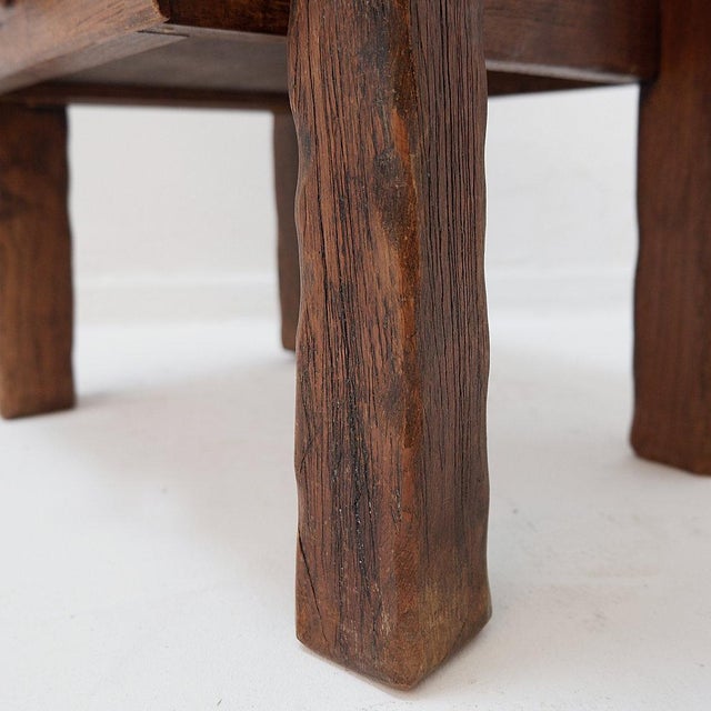 Mid-Century Rustic Wood Nightstand For Sale - Image 9 of 13