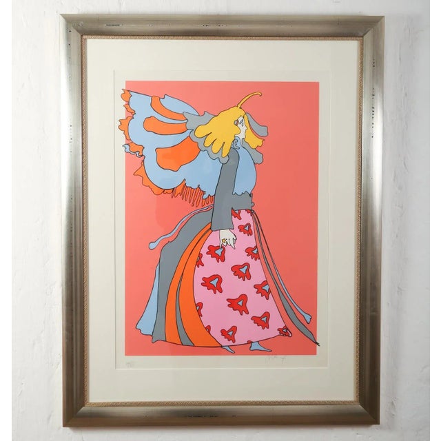 1978 Peter Max 'Angel' Signed & Numbered Pop Art Silkscreen, Framed For Sale - Image 10 of 10