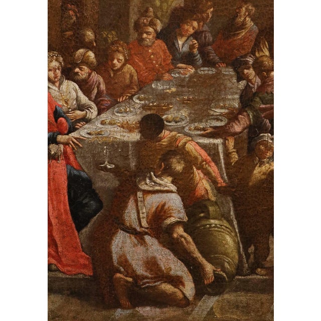 Paolo Caliari, Detto Il Veronese, Seguace, the Wedding at Cana Veronese, 1690, Oil on Canvas For Sale - Image 4 of 15