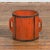 Chinese Early 20th Century Orange Grain Measuring Cup with Lateral Handles For Sale - Image 4 of 10