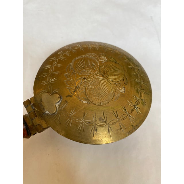 Mid-Century Modern Vintage Brass Crumb Catcher For Sale - Image 3 of 6