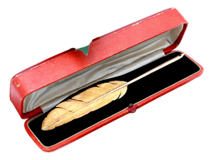 Gold Quill Pen with Richly Engraved Definitions