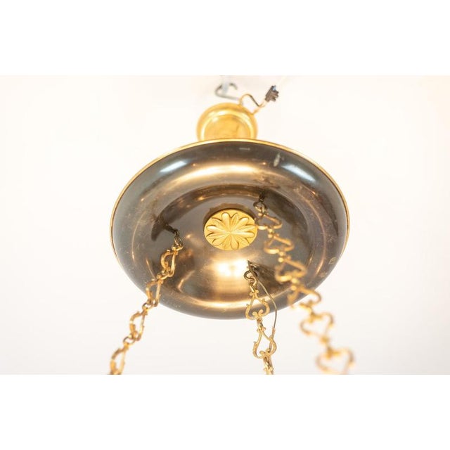 Vintage Empire Style Chandelier in Gilt Bronze from Maison Baguès, 1950s For Sale - Image 11 of 13