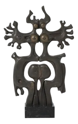 Roland Monteyne, Abstract Sculpture, 1971, Bronze