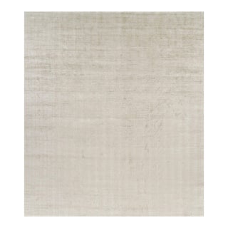 Rug & Kilim’s Oversized Contemporary Textural Solid Rug in Light Beige Tones - 14x16 For Sale