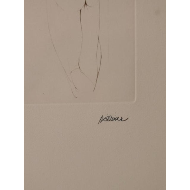 Hans Bellmer Interior with Figure - 1971 Original engraving Proof bearing the signature stamp and marked EA in pencil...