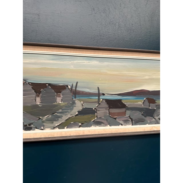 Bo Sjöberg, Coastal Village, 1960s, Oil on Canvas, Framed For Sale - Image 4 of 14