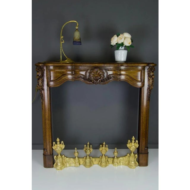 Louis XVI Style Bronze Fireplace Set from Charles Casier, Set of 5 For Sale - Image 6 of 18