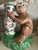 Antique Pair of Early Export Chinoiserie Ceramic Monkey Vase/Candlestick Holders For Sale - Image 11 of 12