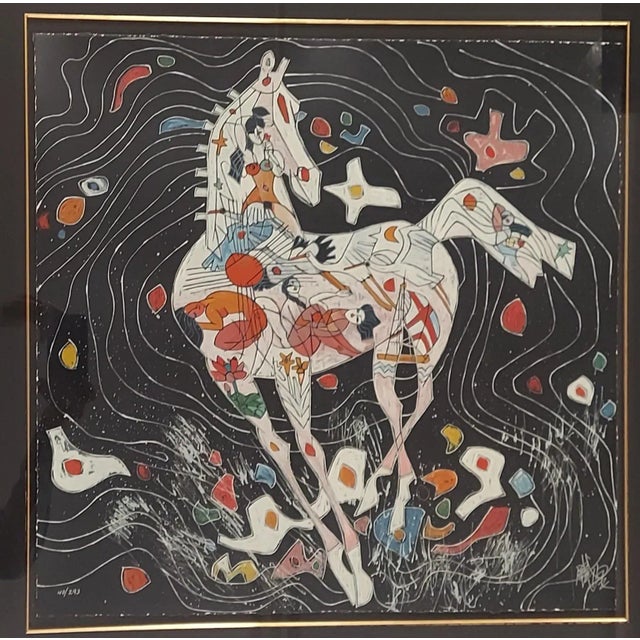 Chinesische Malerei der Gegenwart 絵本 Tiefeng Jiang Minnesota and China Artist #40/293 Serigraph