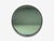 Mid-Century Modern Modern, Space Age Wall Mirror, Green Convex Glass, Painted Wood, 21st C. For Sale - Image 3 of 8