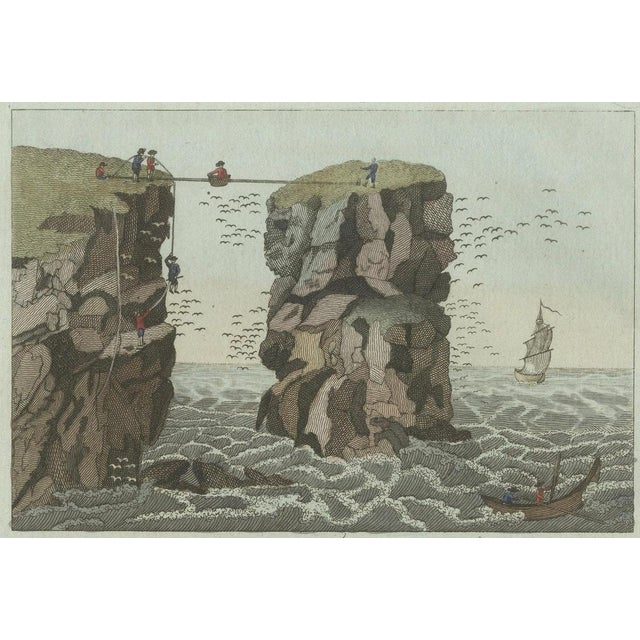 Paper Bertuch, Iceland Geyser, Hekla and Orkney Bird Catchers, 1802, Engraving For Sale - Image 7 of 11