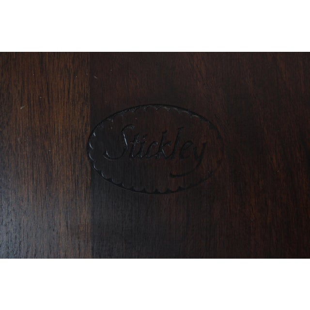 Stickley Chippendale Mahogany Corner China Cabinet For Sale - Image 15 of 16