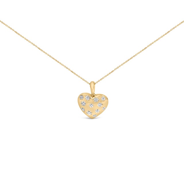 Plush with romance and modern glow, this bold puffed heart catches the light like a secret kept close to the chest. Its...