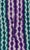 African Early 20th Century Yoruba Tie-Dyed Textile Purple and Green Nigeria 63x38 inch For Sale - Image 3 of 3