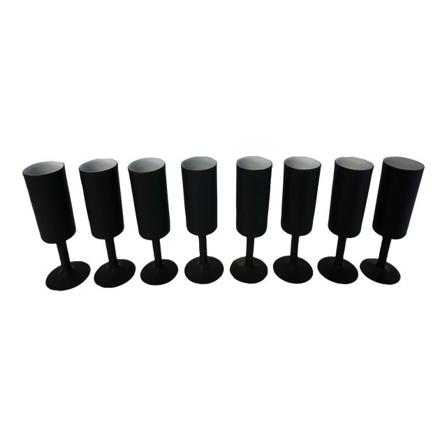 Vintage Rosenthal Netter Frosted Champagne Flutes For Sale