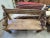 Wood Reclaimed Solid Wood Bench With Floral Carving Design For Sale - Image 7 of 7