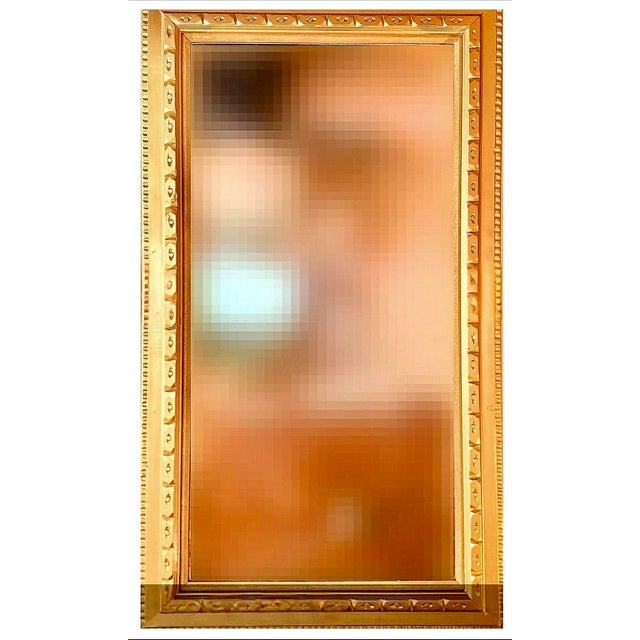 Rococo Vintage Bella French Floor Mirror**Large Ornate Solid Wood Gold Frame**OBO For Sale - Image 3 of 4