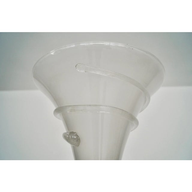 1970's Hollywood Regency Murano & Lucite Floor Lamp For Sale In Los Angeles - Image 6 of 13
