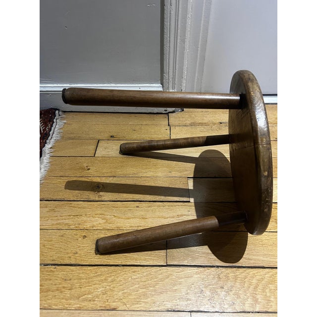 Scandinavian Brutalist Stool, 1950s For Sale - Image 6 of 10